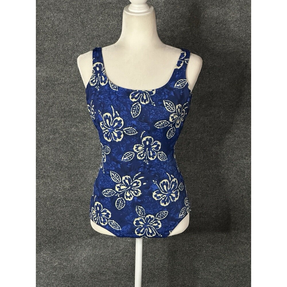 Lands' End Underwire Floral Print Swimsuit Size 22 F6025